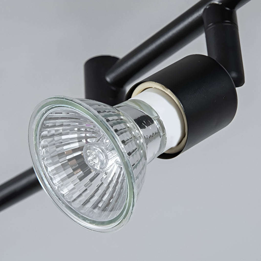 Adjustable Iron GU10 Bulb Black Nordic Ceiling Light Flush Mount
