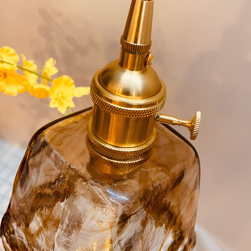 Creative Electroplated Metal Glass LED Nordic Island Light Hanging Lamp