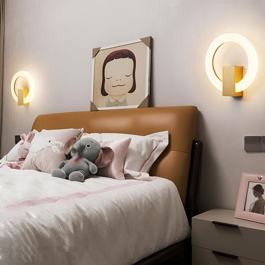 Circle Dimmable LED Modern Wall Sconce