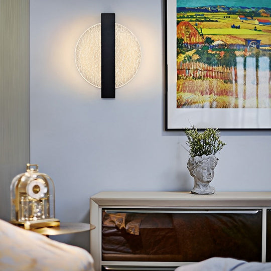 Round Square Semicircle LED Nordic Bedside Wall Lamp