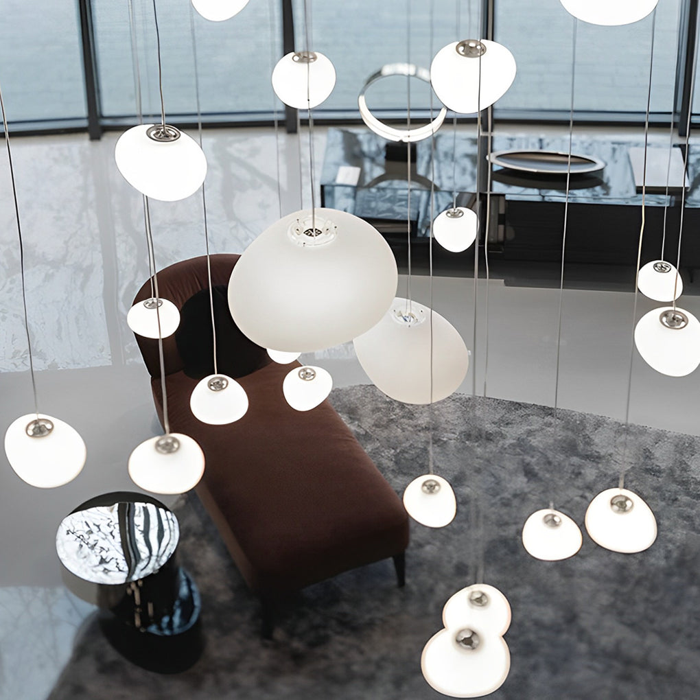 Creative Glass Round Ball LED Modern Pendant Light