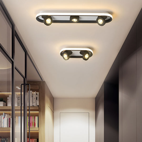 Rounded Rectangular – LED Adjustable Spotlight Modern Ceiling Light