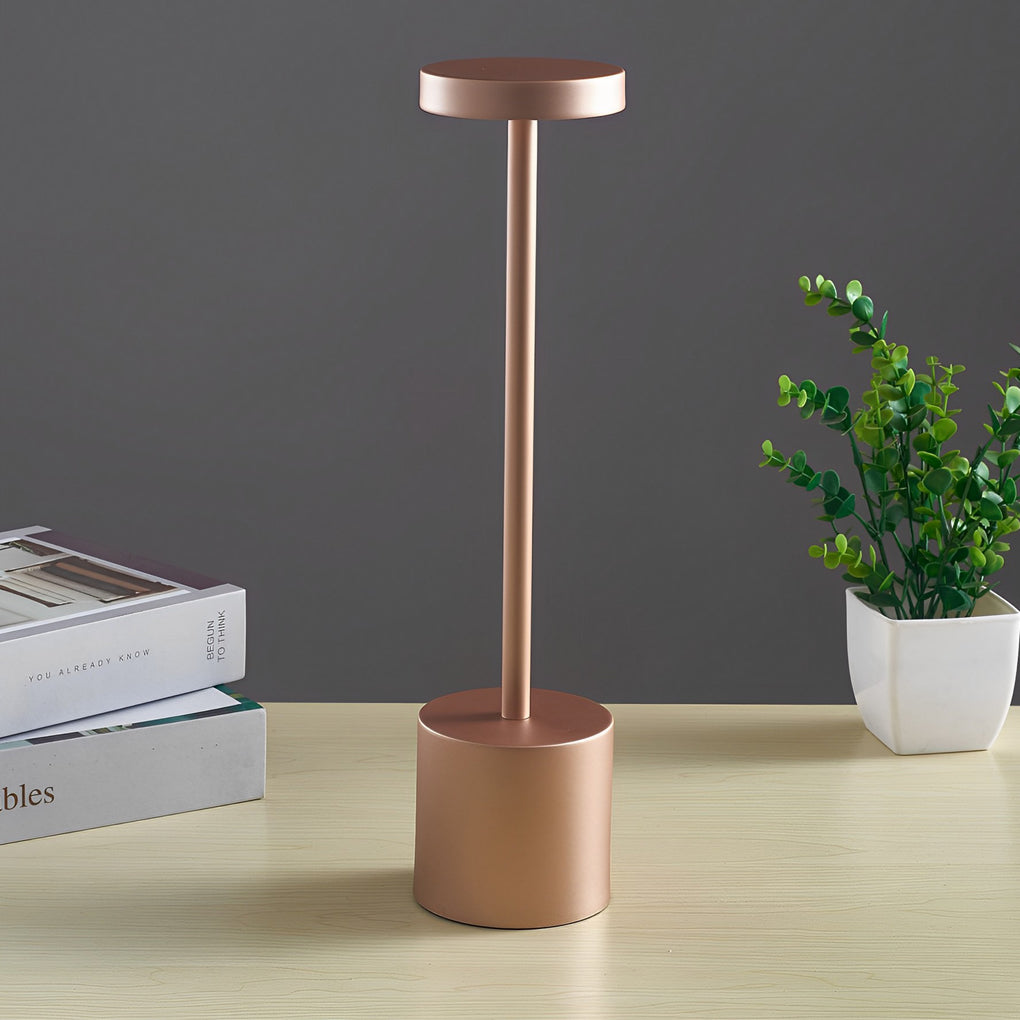 Rechargeable Portable Modern Rod Table Lamp – Cordless LED Lighting with USB Charging