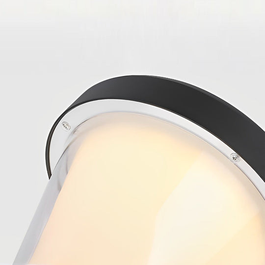 Black Modern Solar LED Fence Post Cap Light
