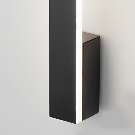 Minimalist Linear Copper LED Wall Lamp with 3-Step Dimming
