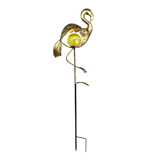 Mystical Moon & Sun Flame Iron Hollow Projector Solar Garden Light