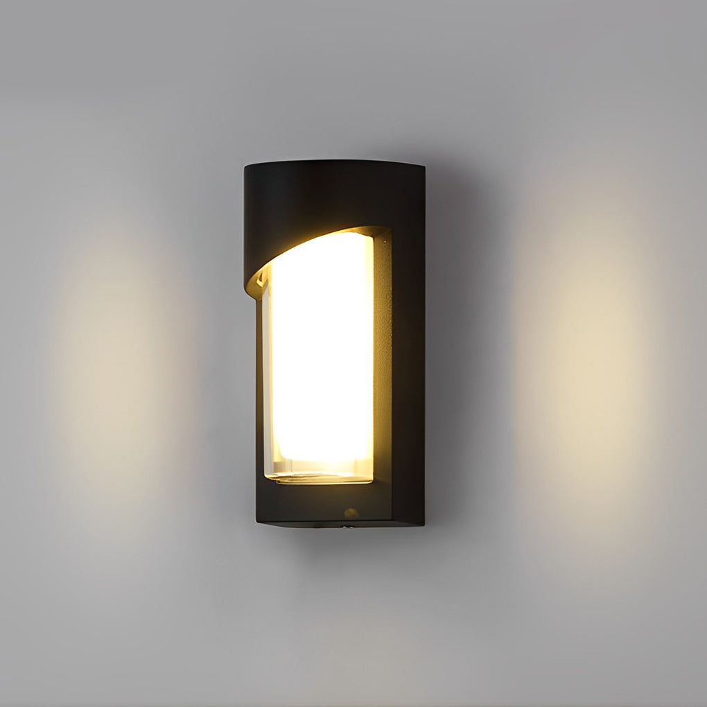 Creative Waterproof LED Modern Black Outdoor Wall Sconce Light