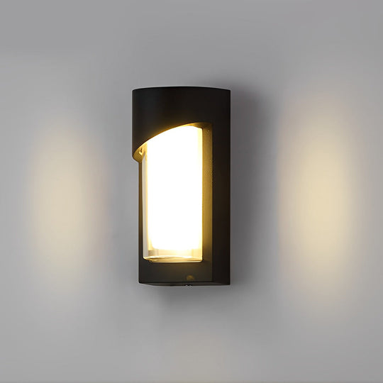 Creative Waterproof LED Modern Black Outdoor Wall Sconce Light