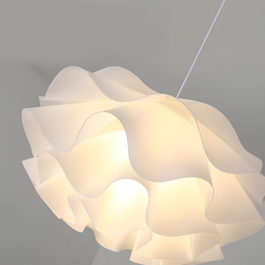 Flower Shaped Three-Step Dimming LED White Nordic Chandelier Pendant Light