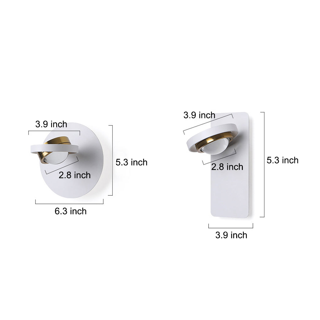 Round or Square Adjustable Modern Wall Lamp