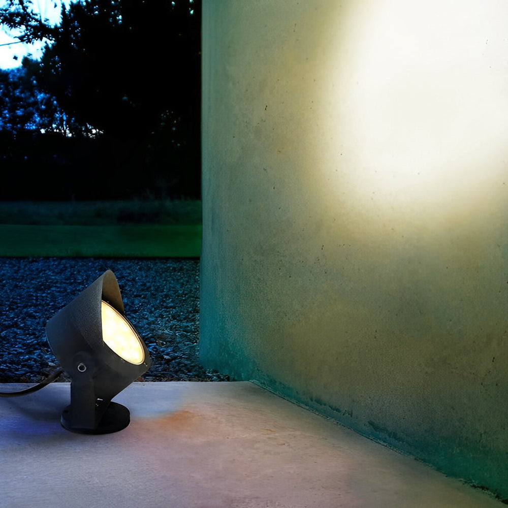 Adjustable Waterproof LED Anti slip Black Modern Outdoor Spotlights