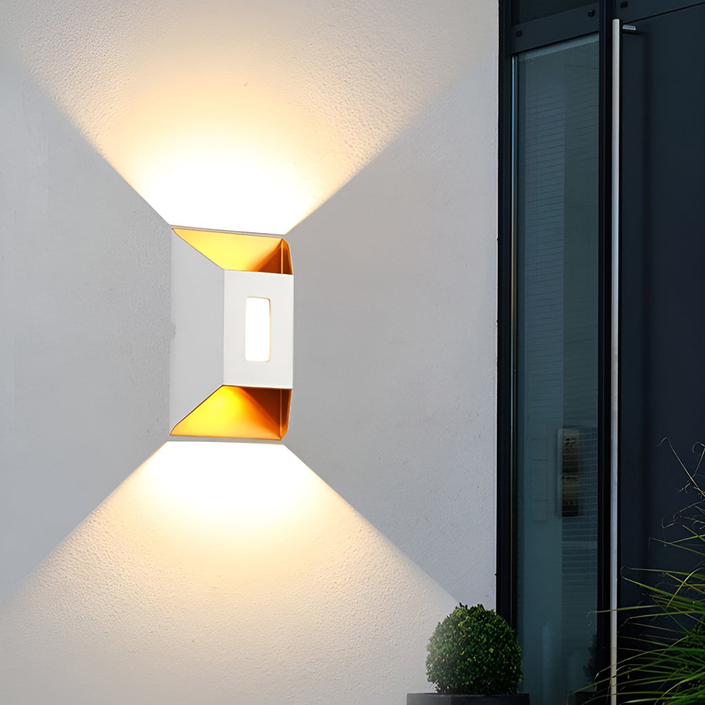 Waterproof LED Up and Down Wall Lamp Modern Outdoor Wall Sconce
