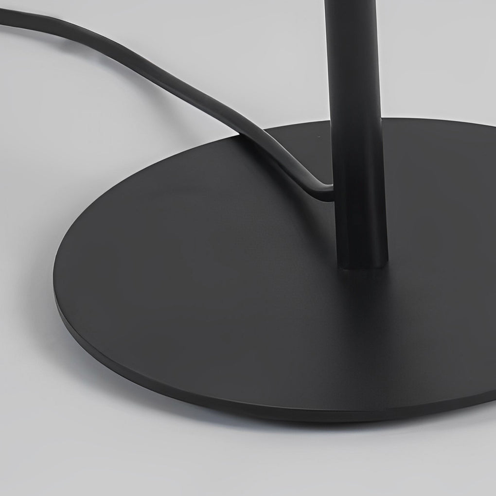 Modern Minimalist LED Oval Floor Lamp – 53" Standing Lamp with Sculptural Design, Warm White Light, Foot Switch Control