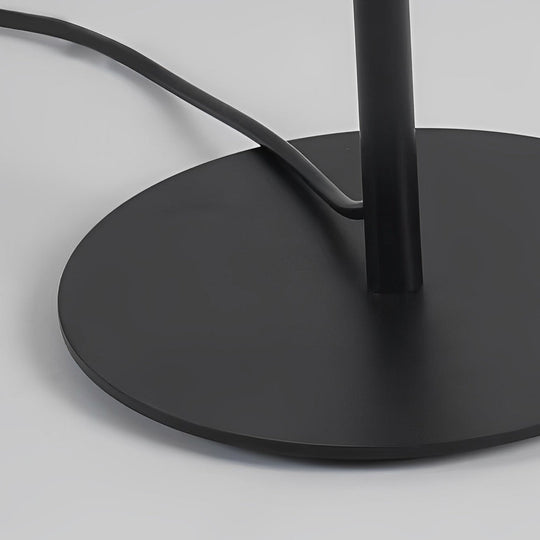 Modern Minimalist LED Oval Floor Lamp – 53" Standing Lamp with Sculptural Design, Warm White Light, Foot Switch Control