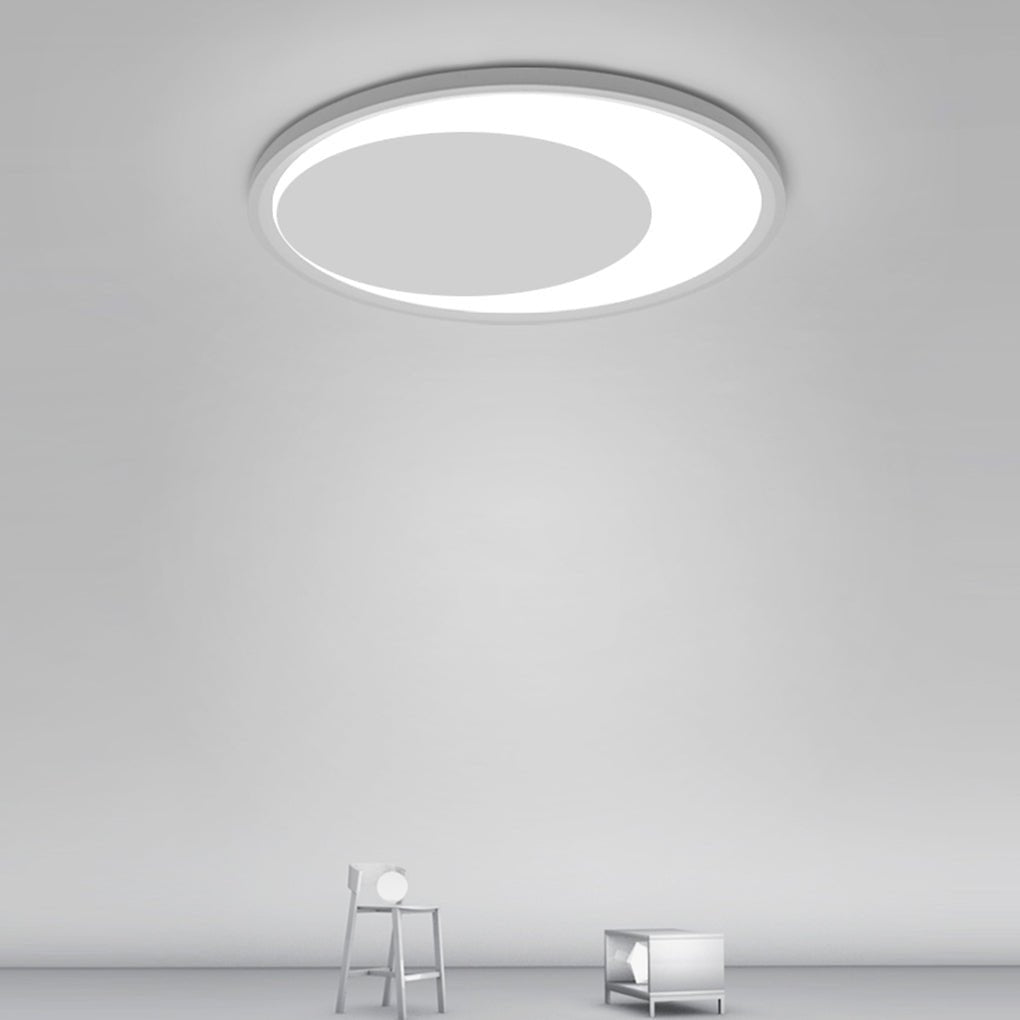 12'' & 16'' Round White Modern Flush Mount Light – LED Ceiling Lights