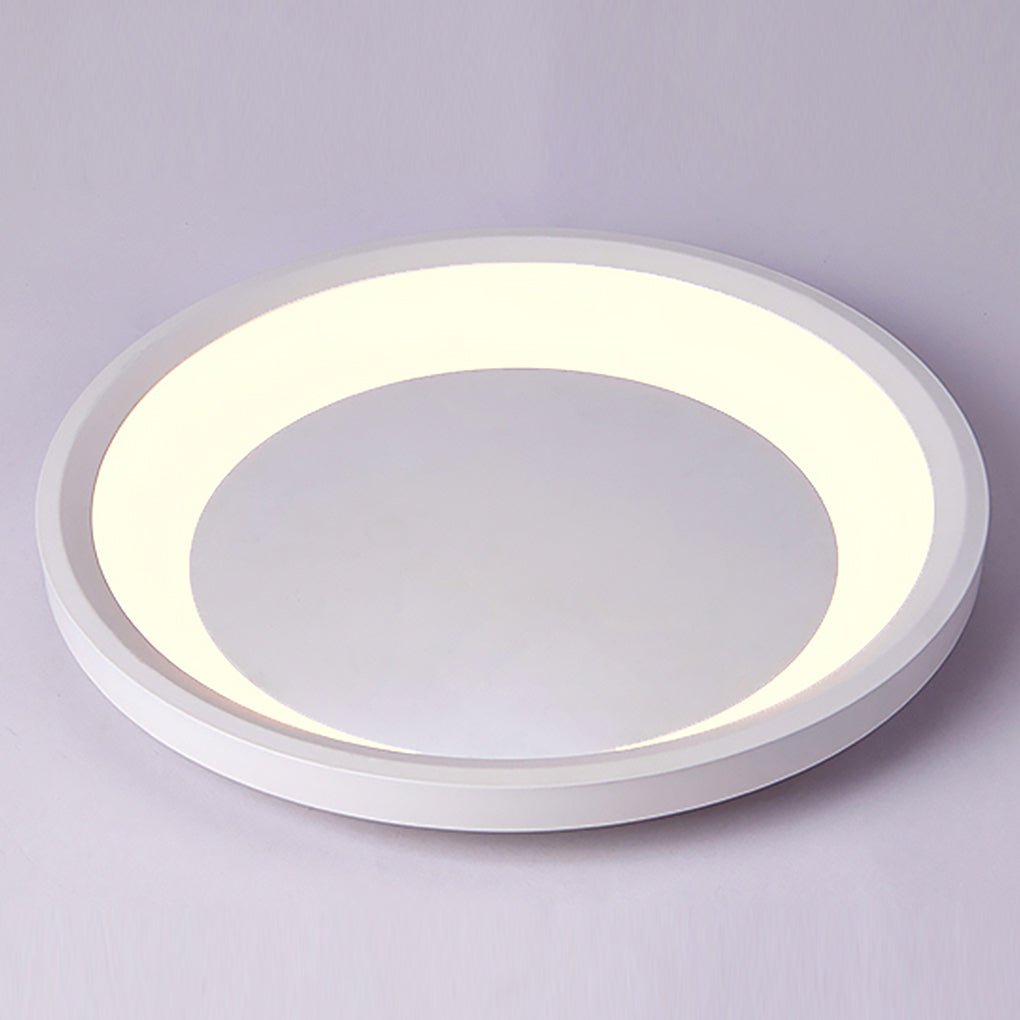12'' & 16'' Round White Modern Flush Mount Light – LED Ceiling Lights