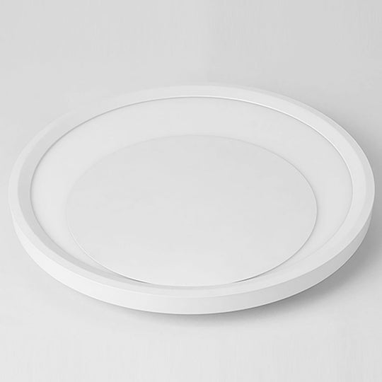 12'' & 16'' Round White Modern Flush Mount Light – LED Ceiling Lights