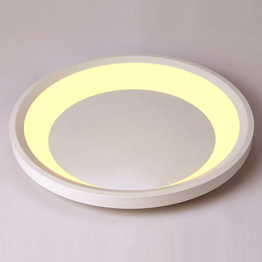 12'' & 16'' Round White Modern Flush Mount Light – LED Ceiling Lights