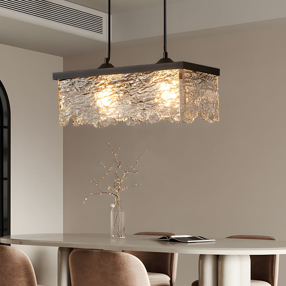 1 or 2 Light Glass 3 Step Dimming Chandelier Dining Room Light Fixtures