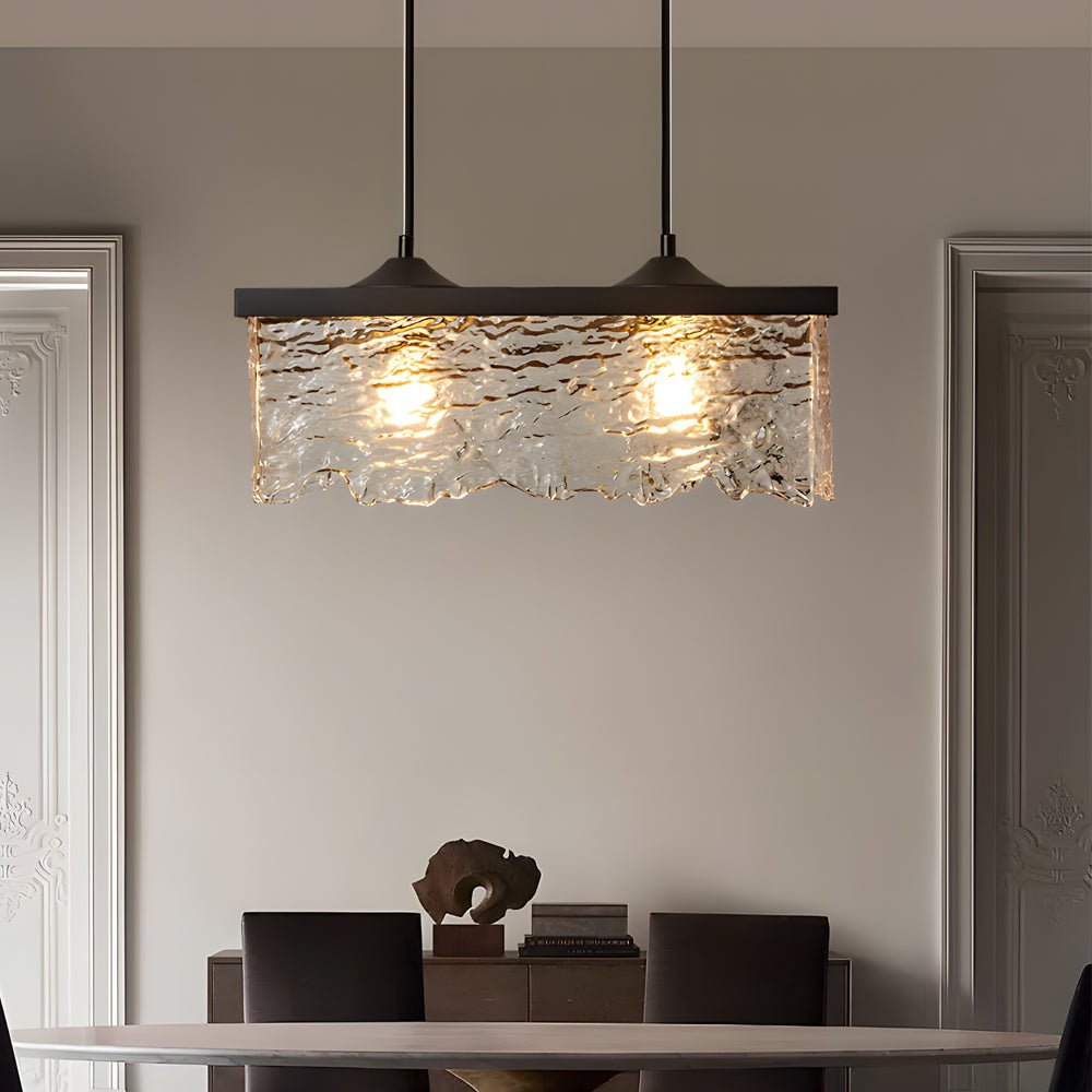 1 or 2 Light Glass 3 Step Dimming Chandelier Dining Room Light Fixtures