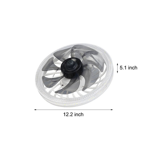 12.2'' Low Profile 7-Blade LED Flush Mount Ceiling Fan