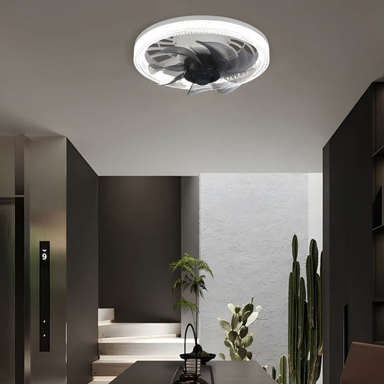 12.2'' Low Profile 7-Blade LED Flush Mount Ceiling Fan