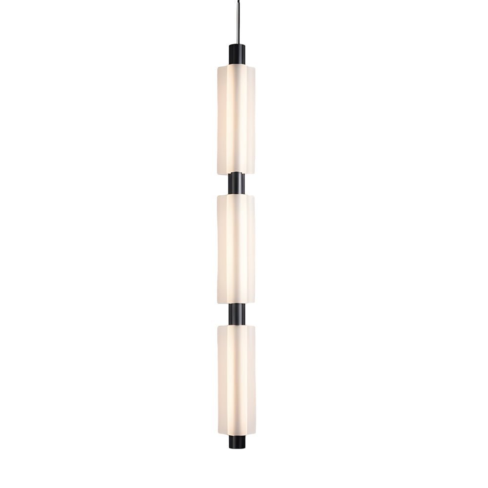 Modern Acrylic Cylinder Pendant Light – 1/2/3 Heads