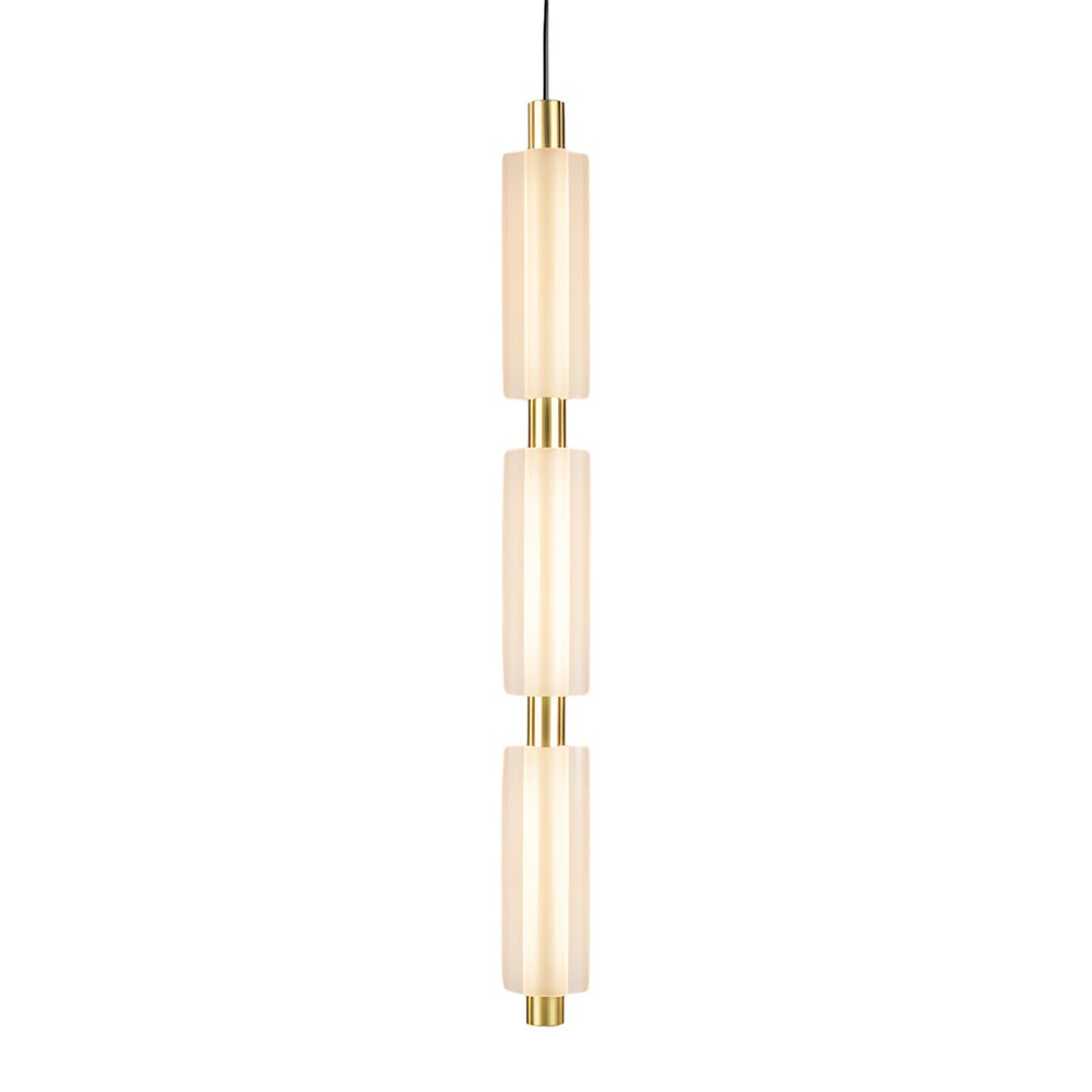 Modern Acrylic Cylinder Pendant Light – 1/2/3 Heads