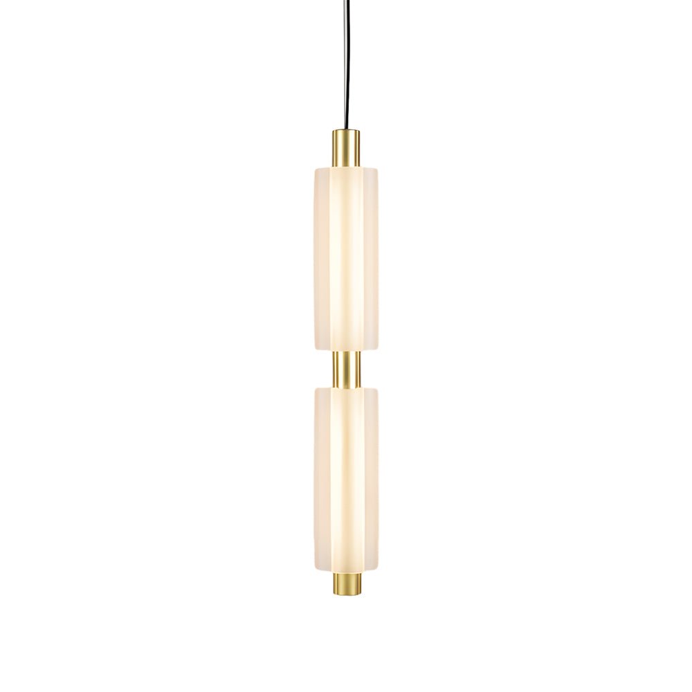 Modern Acrylic Cylinder Pendant Light – 1/2/3 Heads