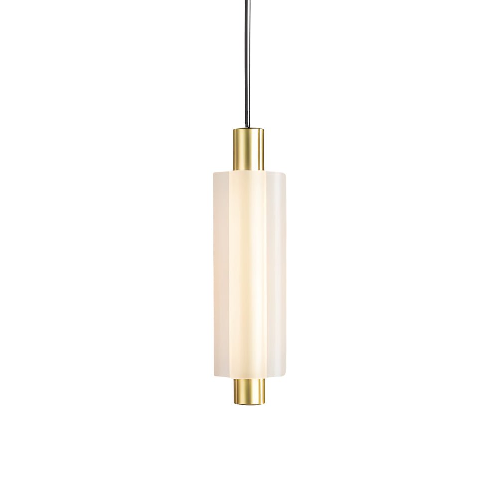 Modern Acrylic Cylinder Pendant Light – 1/2/3 Heads