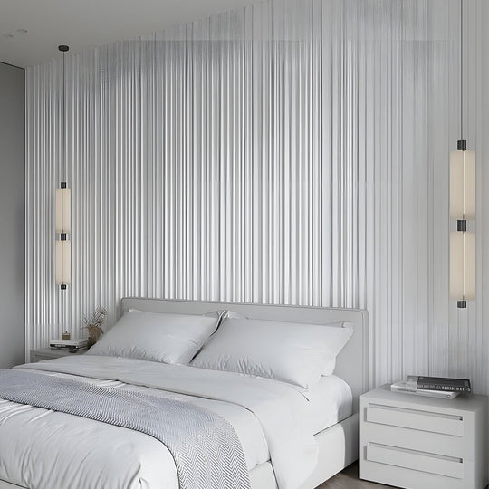 Modern Acrylic Cylinder Pendant Light – 1/2/3 Heads