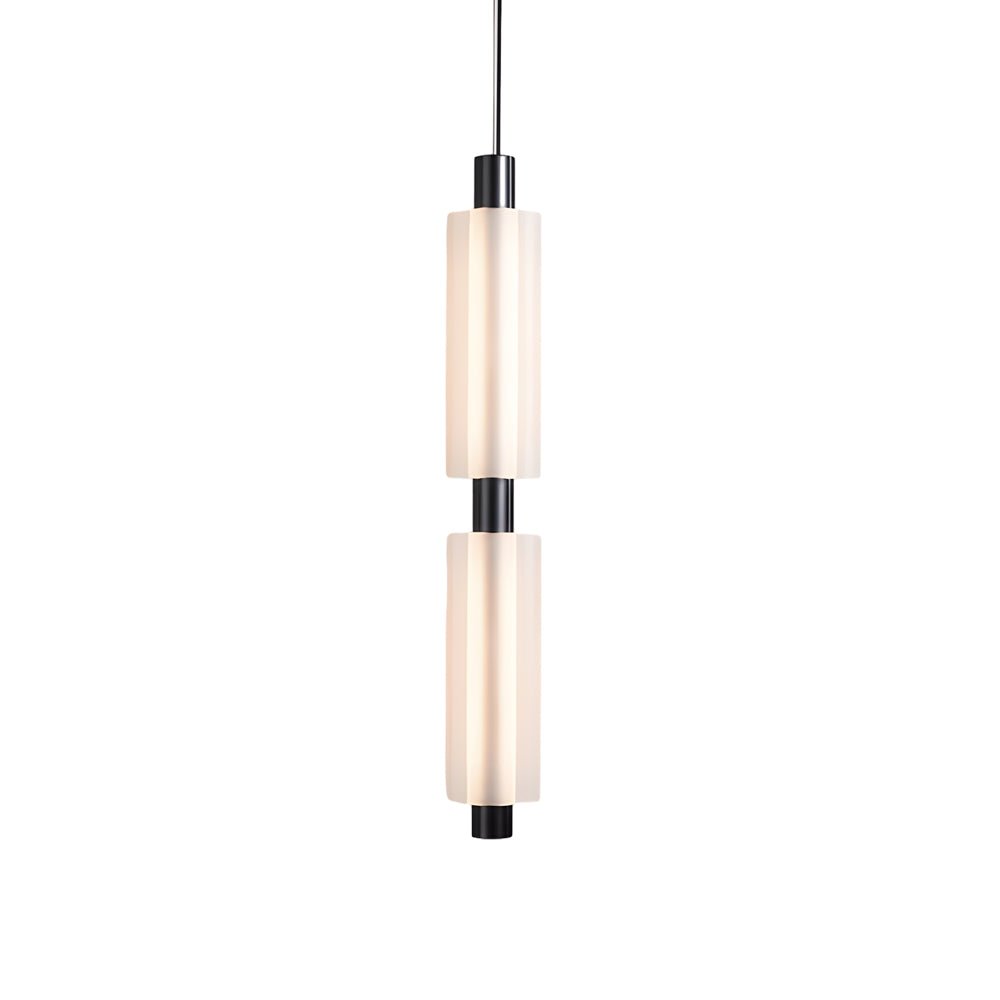 Modern Acrylic Cylinder Pendant Light – 1/2/3 Heads