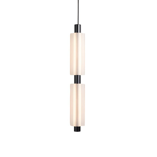 Modern Acrylic Cylinder Pendant Light – 1/2/3 Heads