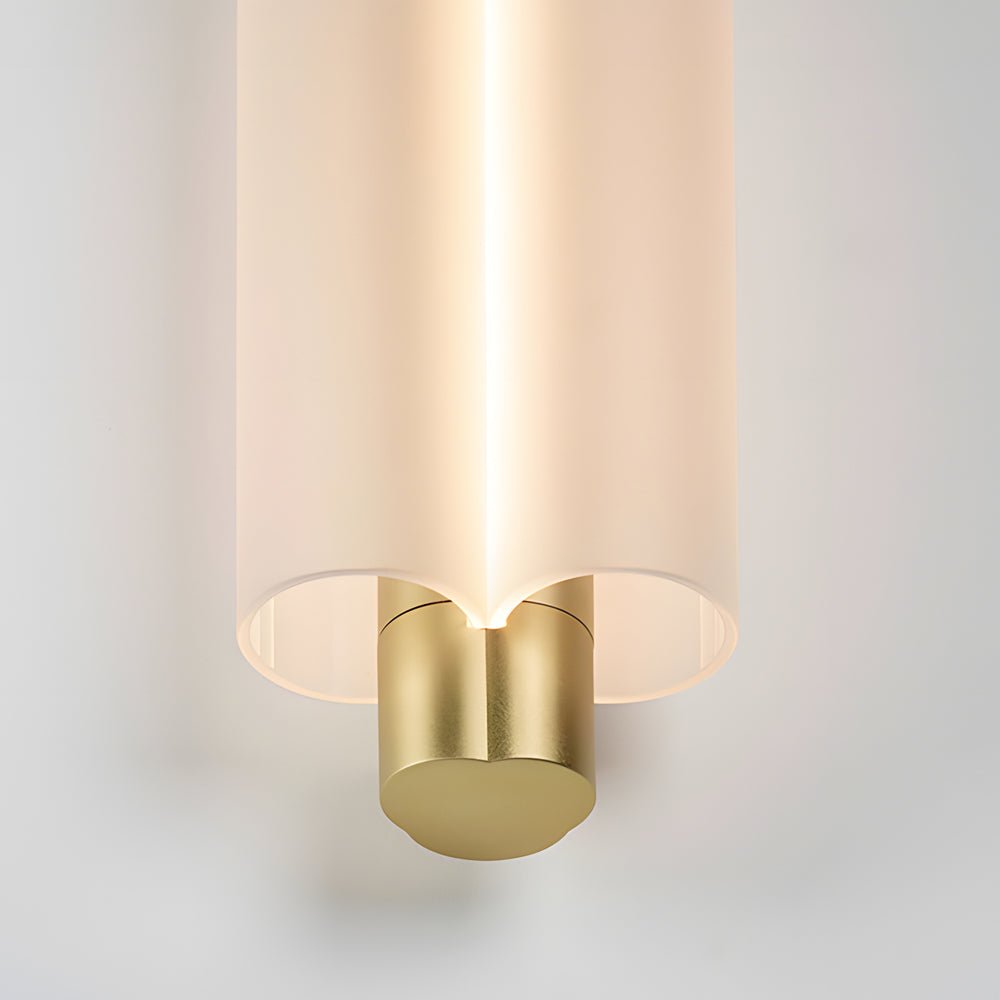 Modern Acrylic Cylinder Pendant Light – 1/2/3 Heads