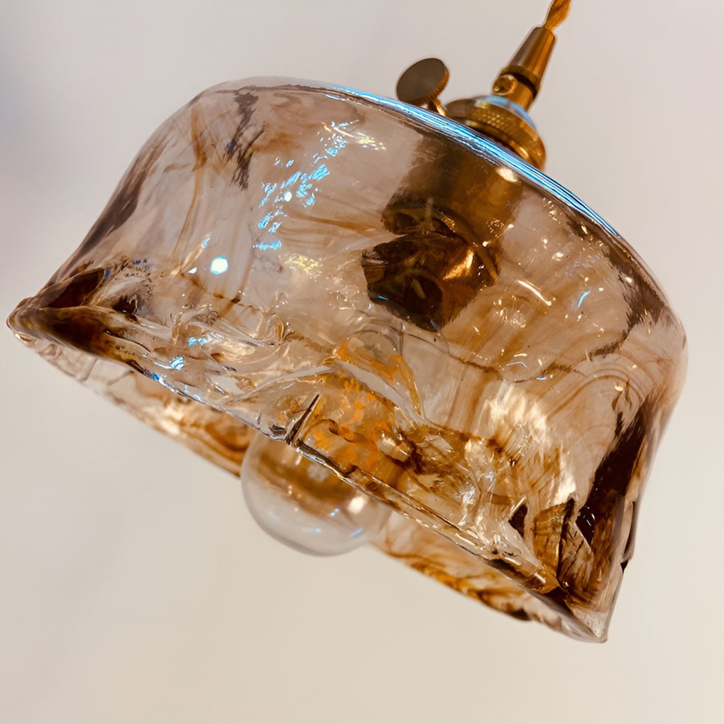 Creative Electroplated Metal Glass LED Nordic Island Light Hanging Lamp