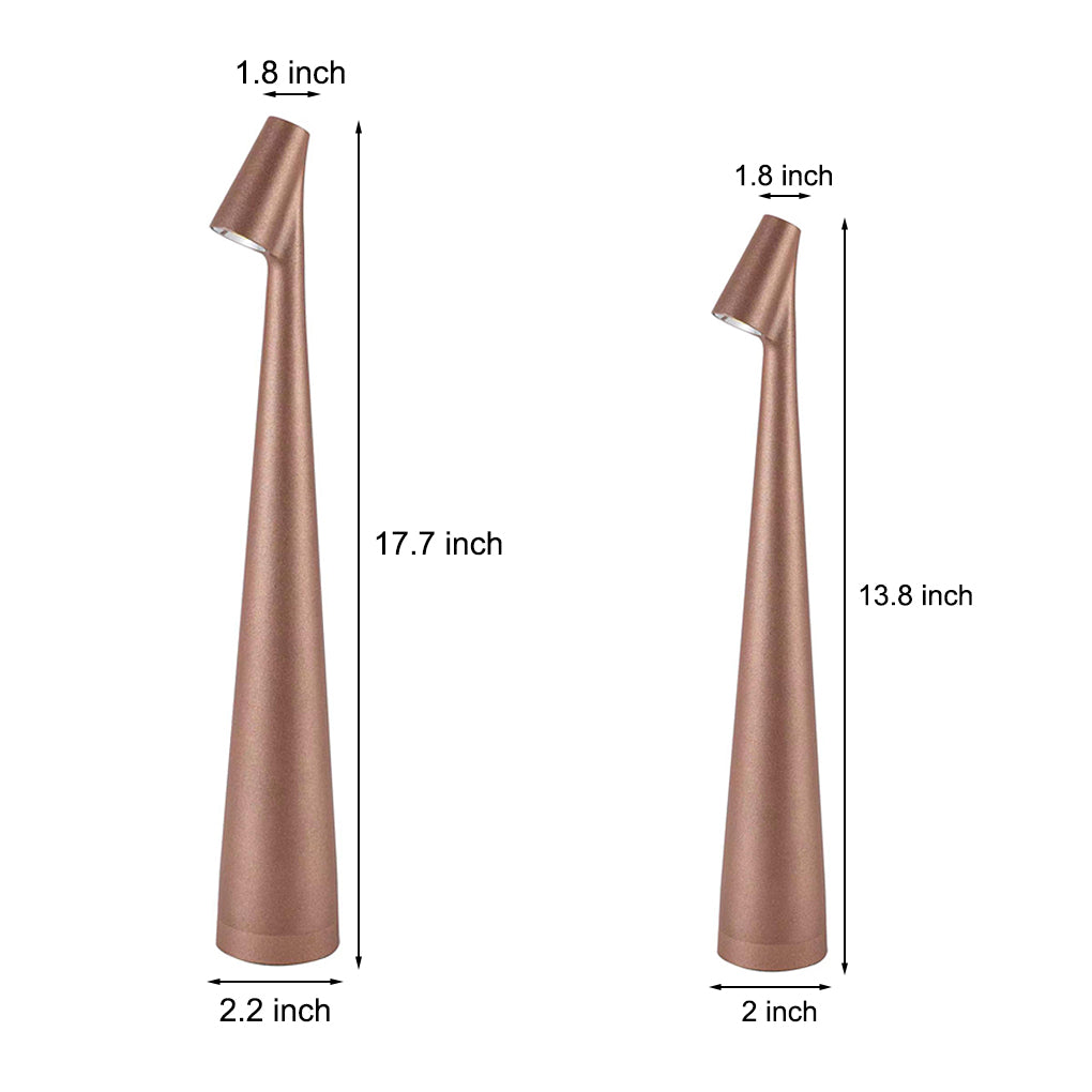 Modern Conical Stem LED Table Lamp with Touch Control