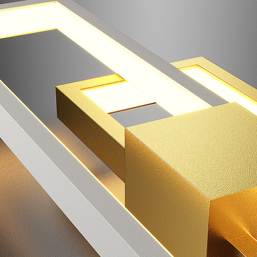 Rectangular Three-Color LED Nordic Wall Lamp