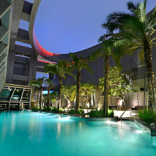 AC12V Modern LED Underwater Pool Lights – Chrome Adjustable Spot Light