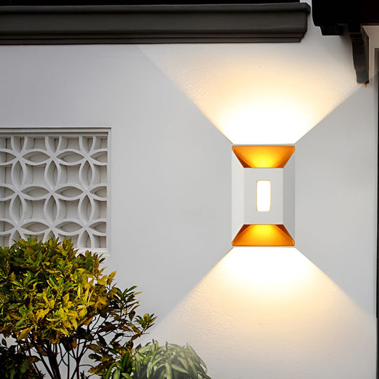 Waterproof LED Up and Down Wall Lamp Modern Outdoor Wall Sconce