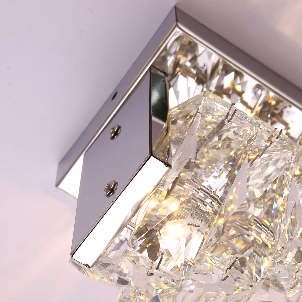 Creative Crystal LED Wall Sconce with 3 Step Dimming