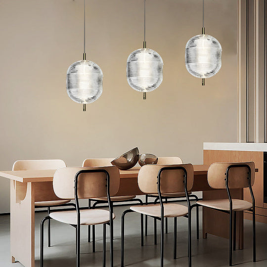 Personality Glass Shade LED Iron Creative Nordic Chandelier
