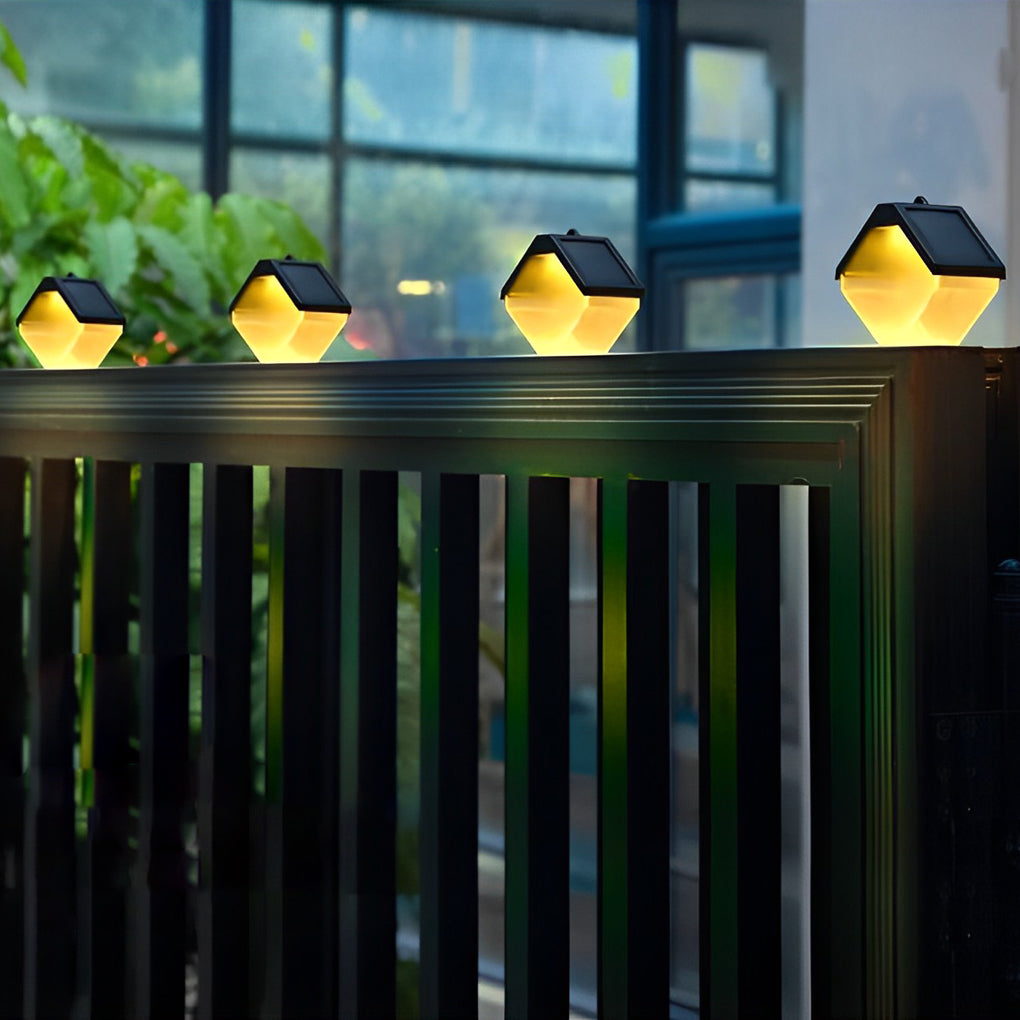 2 Pcs Waterproof LED Multi Color Light Modern Solar Wall Washer Light