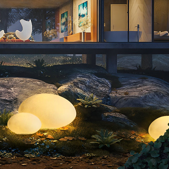 Resin Cobblestone LED Lawn Light Modern Waterproof Outdoor Landscape Lamp