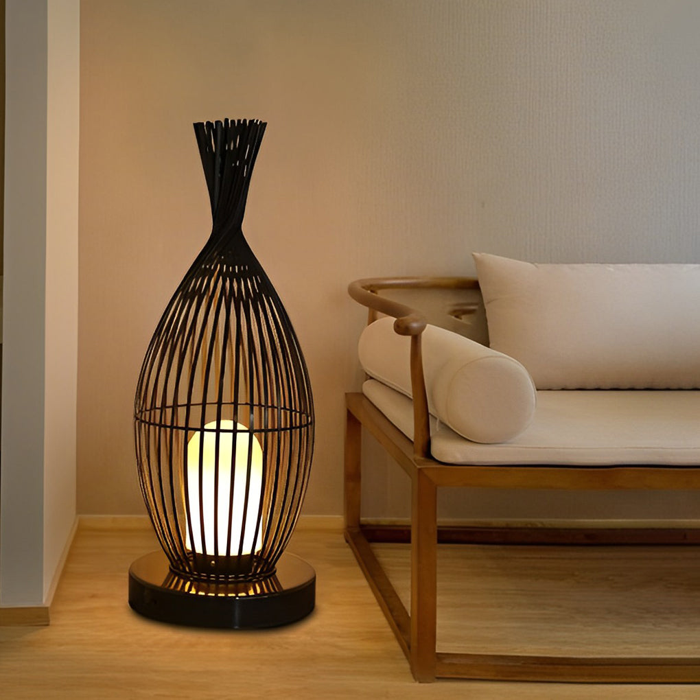Industrial Caged LED Outdoor Floor Lamp Waterproof