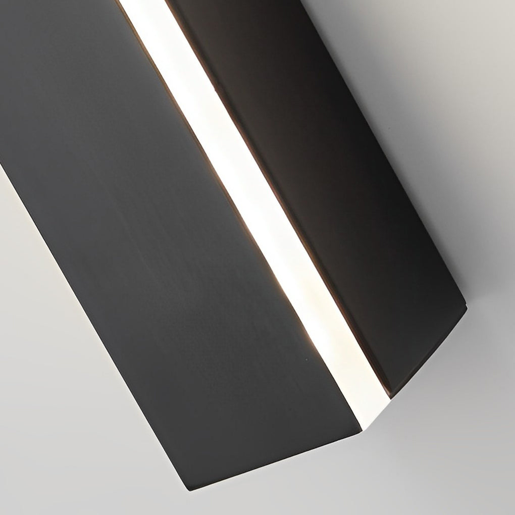 Minimalist Linear Copper LED Wall Lamp with 3-Step Dimming