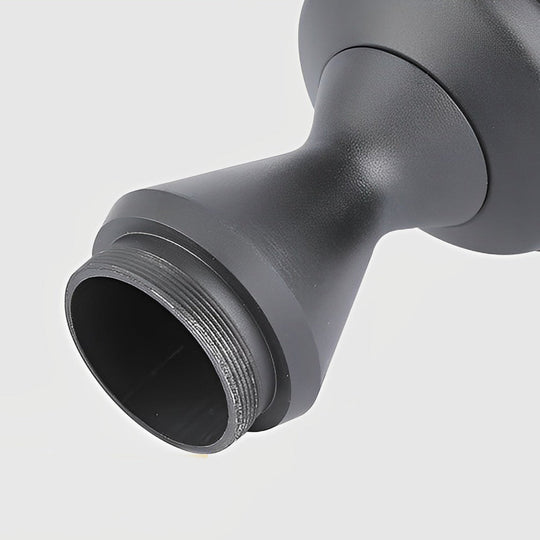 Black Modern Solar LED Fence Post Cap Light
