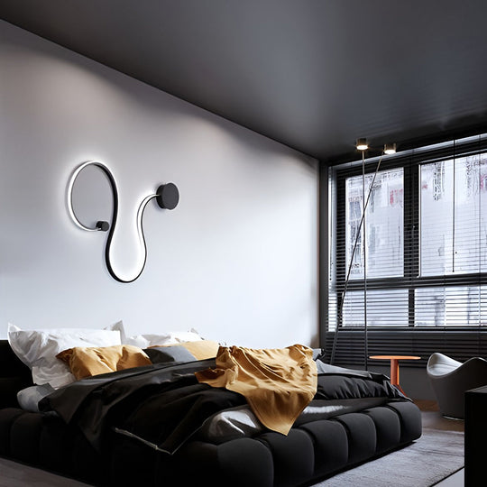 Battery Operated Round LED Hanging Metal Wall Clock