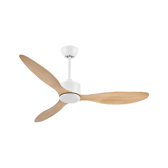 3-Blade Modern Ceiling Fan with Dimmable LED Light and Remote Control