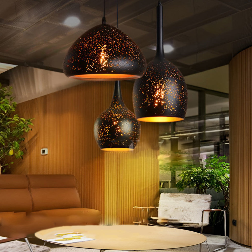 Creative Iron E27 Black Retro Industrial Pendant Light