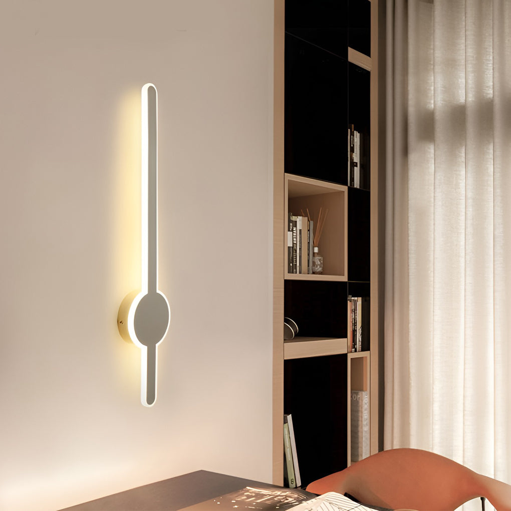 Modern LED Bar Wall Sconce – Black, White, or Gold Finish